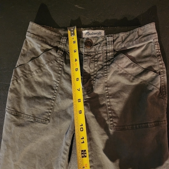 Madewell Olive Green Jeans Zip Bottom Size 24, Inseam 26" - Picture 10 of 11